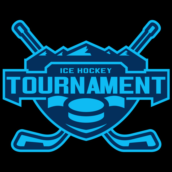 Tournament Ice Hockey logo template Thumbnail