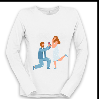 Marriage request - Women's Long Sleeve Shirt Thumbnail