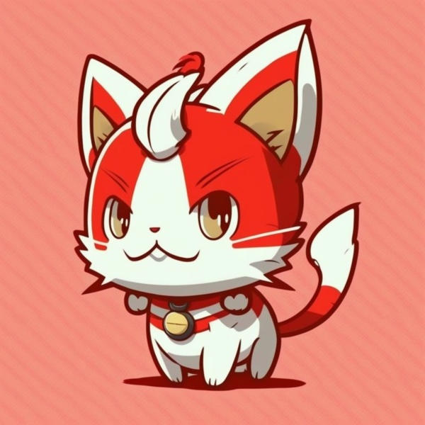 Jack Lee Cat Mascot Meowth IP Red and white Cartoon style Anima 3edbd721 0169 4389 b2a0 373eb27f0ce7 Thumbnail